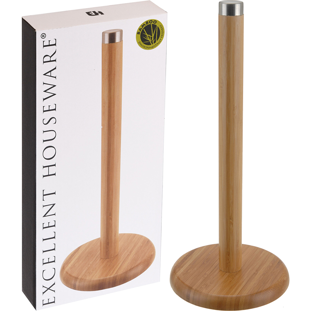 excellent-houseware-bamboo-kitchen-roll-holder-32cm