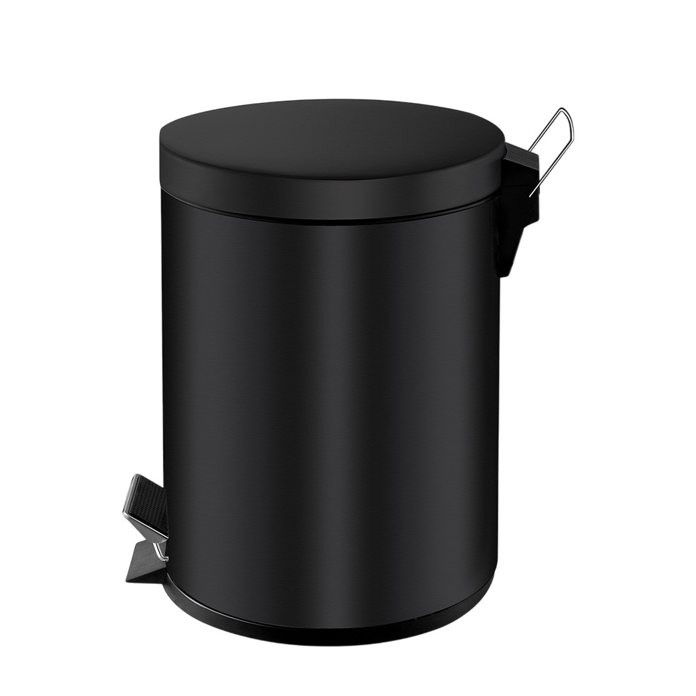 eko-waste-bin-with-pedal-inner-bucket-classic-matt-black-5-l