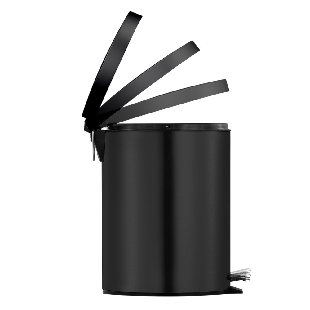eko-waste-bin-with-pedal-inner-bucket-classic-matt-black-5-l