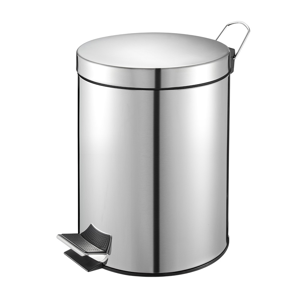 eko-waste-bin-with-pedal-inner-bucket-classic-silver-5-l