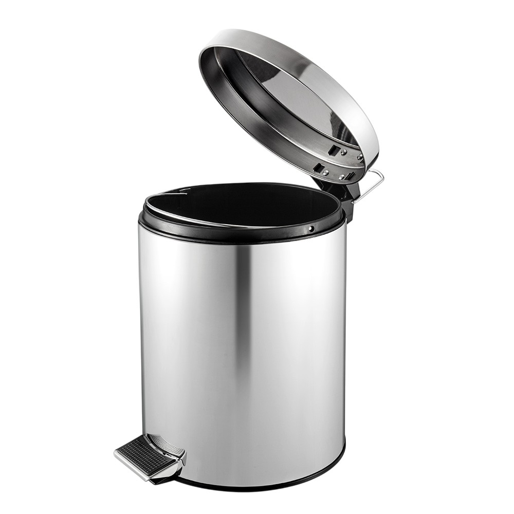 eko-waste-bin-with-pedal-inner-bucket-classic-silver-5-l