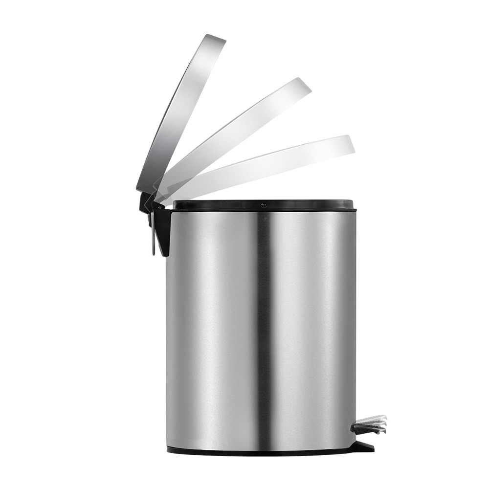 eko-waste-bin-with-pedal-inner-bucket-classic-matt-silver-5-l