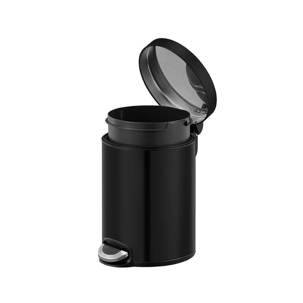 eko-waste-bin-with-pedal-inner-bucket-serene-matt-black-5-l
