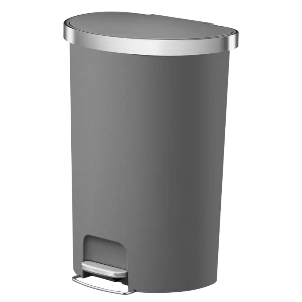 eko-hana-semi-round-step-bin-with-built-in-wheels-grey-55l