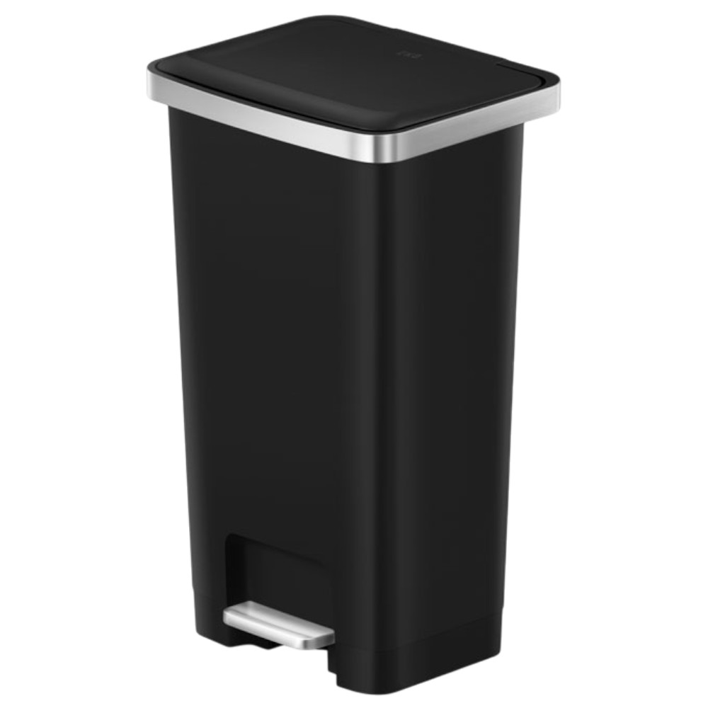 eko-hana-2-plastic-step-bin-black-45l