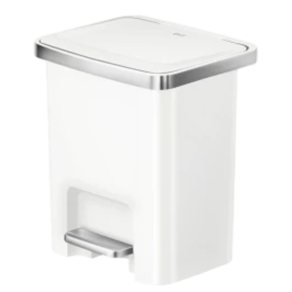 eko-hana-2-plastic-step-bin-white-15l