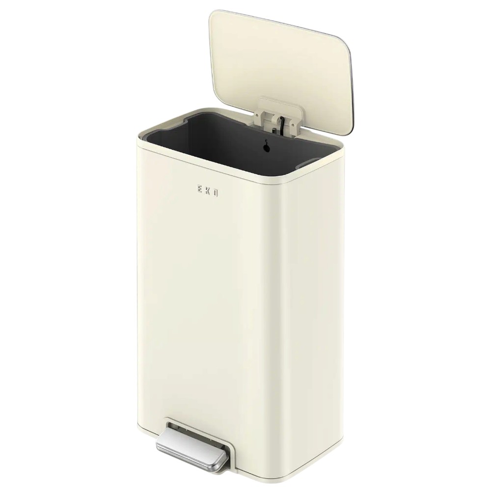 eko-marina-step-bin-30l-cream-white