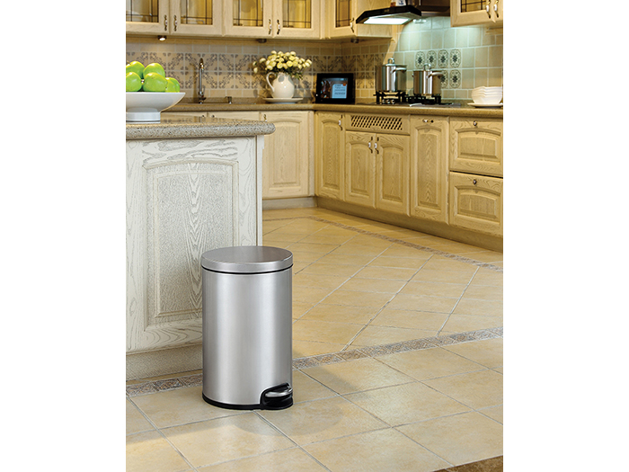 eko-serene-stainless-steel-cylinder-pedal-waste-bin-12l