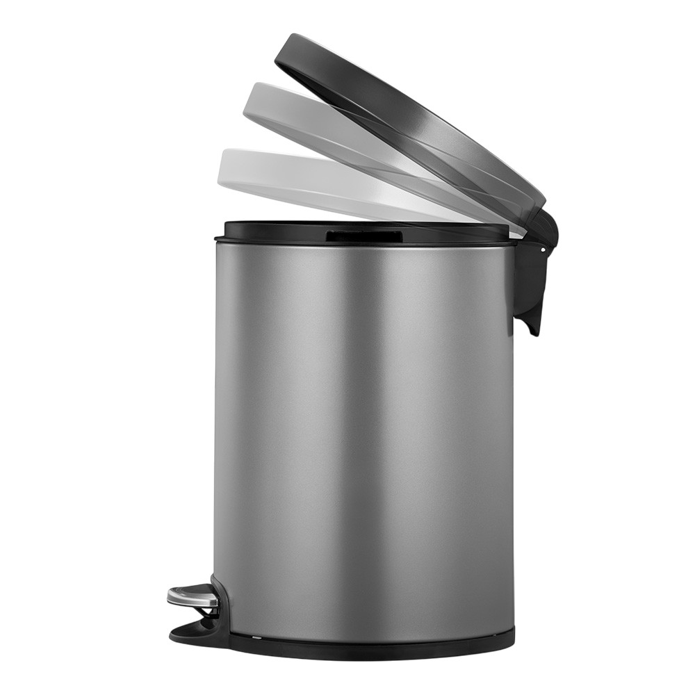 eko-waste-bin-with-pedal-inner-bucket-serene-platinum-5-l
