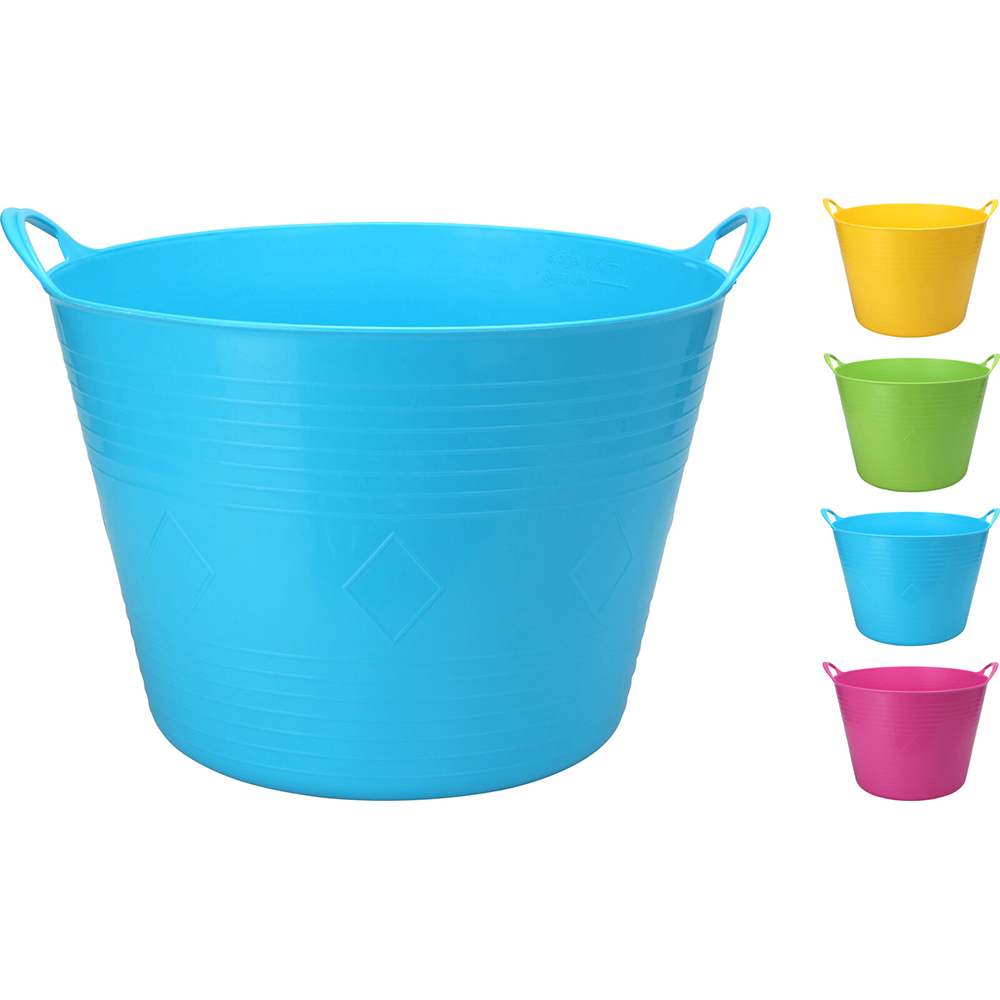 flexible-plastic-basket-with-2-handles-43l-assorted-colours