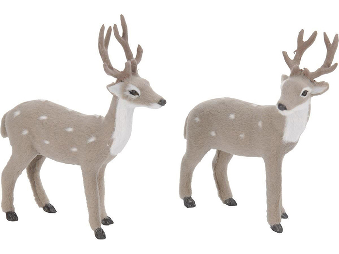 christmas-fuzzy-reindeer-figurine-grey-26cm-2-assorted-designs