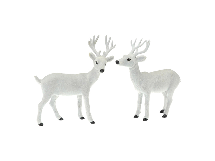 christmas-fuzzy-deer-figurine-white-26cm-2-assorted-designs