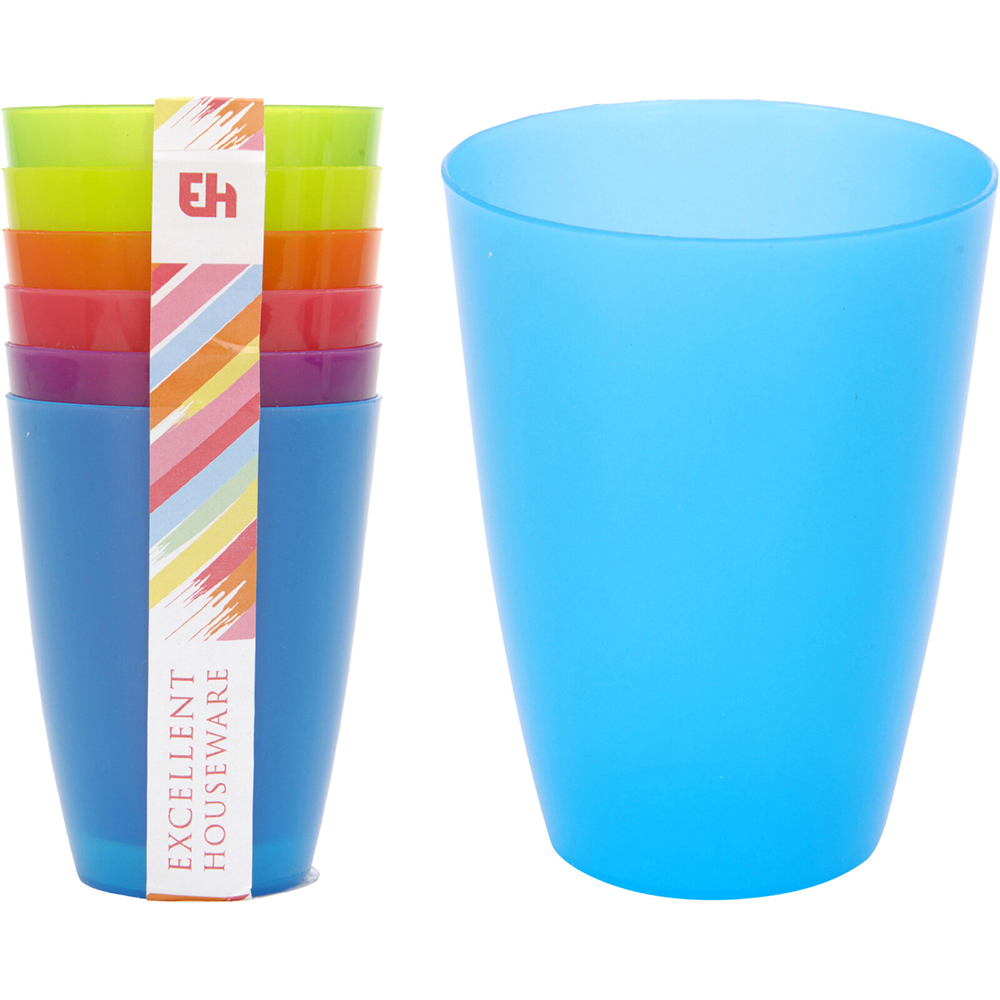 excellent-houseware-plastic-tumbler-270-ml-set-of-6-pieces