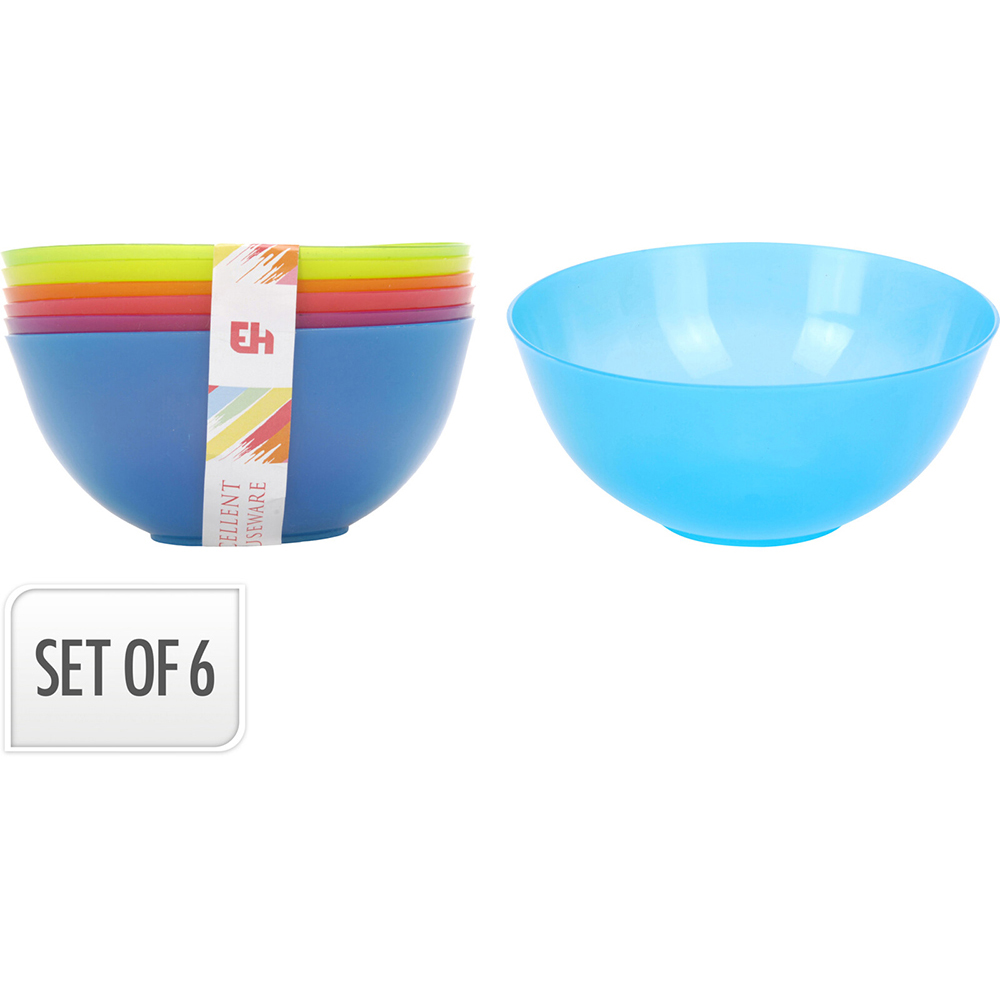 excellent-houseware-plastic-bowl-600-ml-set-of-6-pieces-6-assorted-colours