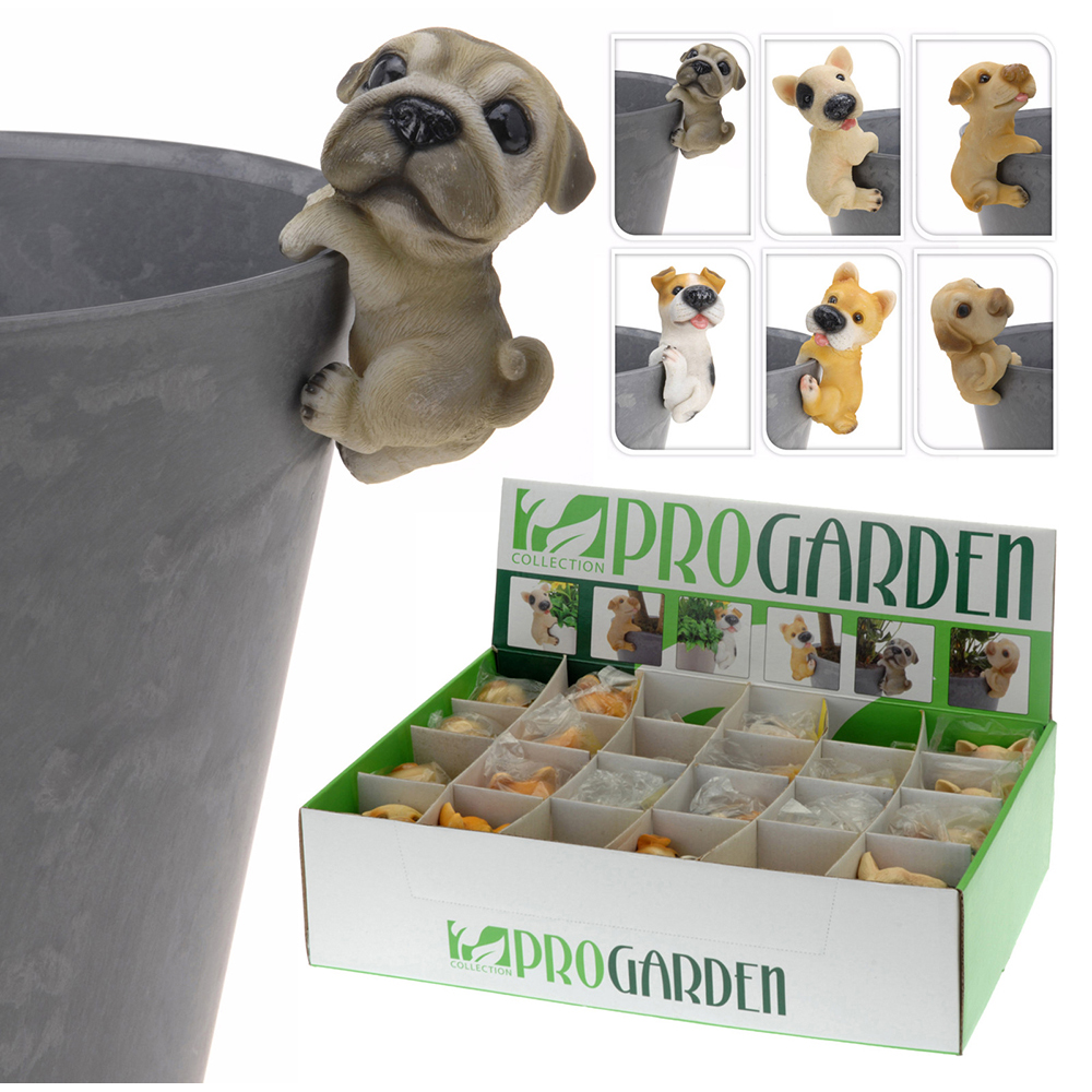 dog-hanging-polystone-deoration-for-flowerpot-6-assorted-designs