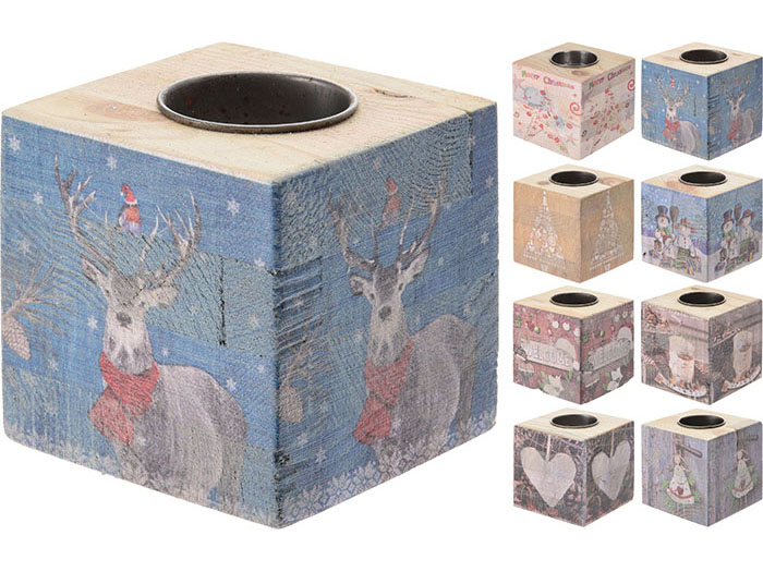 christmas-tealight-holder-with-print-8cm-8-assorted-designs