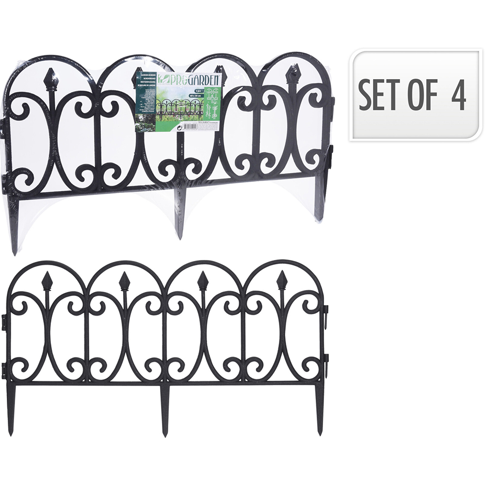 black-plastic-garden-fence-60-x-30-cm-set-of-4