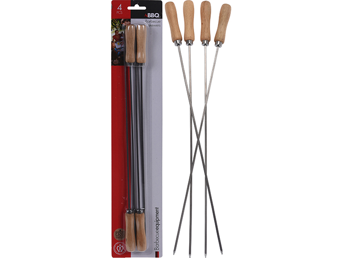 wooden-handle-stainless-steel-bbq-skewer-set-of-4-pieces