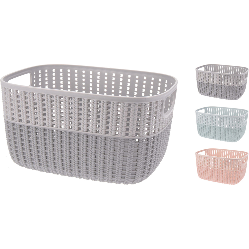 duotone-knit-design-plastic-laundry-basket-assorted-colours-29cm-x-21cm-x-15cm