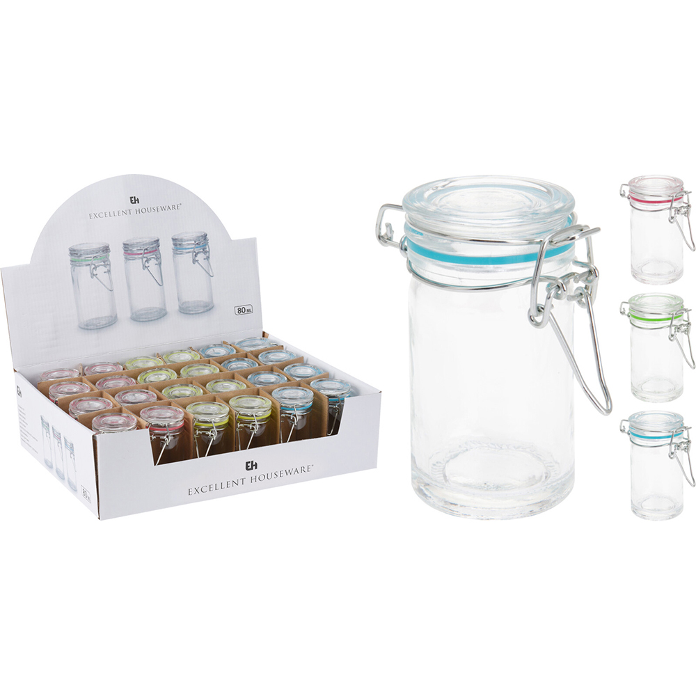 excellent-houseware-glass-storage-jar-80-ml-3-assorted-colours