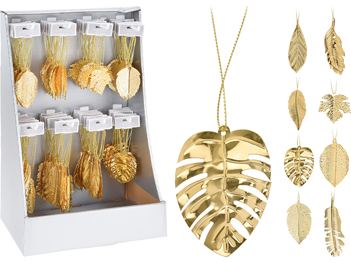 christmas-leaf-shaped-decoration-gold-9cm-8-assorted-designs
