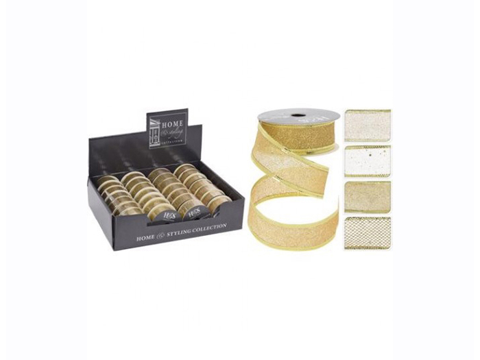 christmas-mesh-ribbon-gold-270cm-x-2-5cm-4-assorted-designs