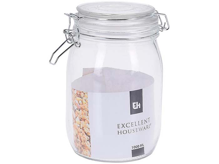 excellent-houseware-glass-storage-jar-with-lid-1l