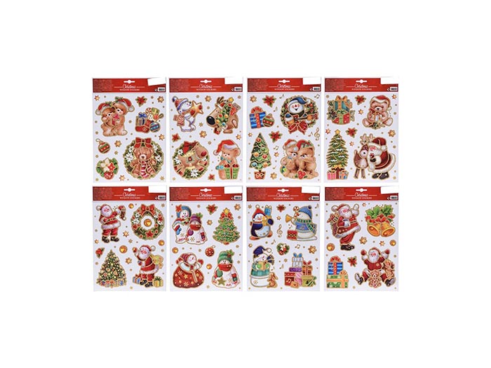 christmas-icons-window-stickers-pack-of-4-pieces-8-assorted-designs