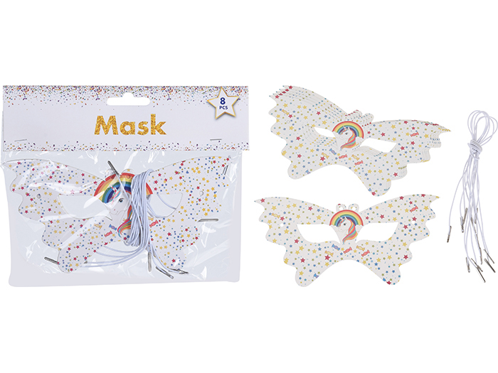 unicorn-design-mask-paper-set-of-8-pieces