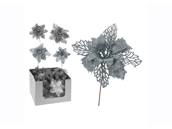 christmas-artificial-flower-on-pick-silver-21cm-6-assorted-designs