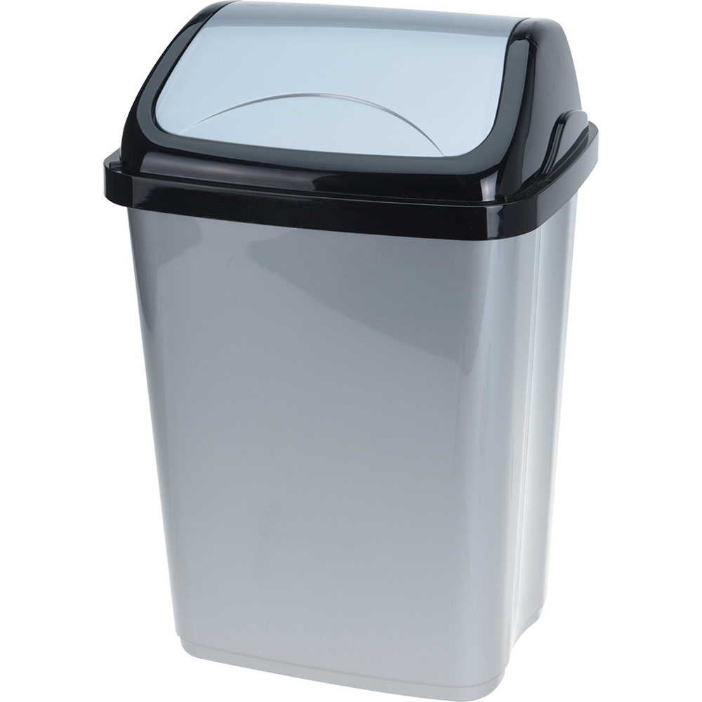 black-and-grey-swing-lid-bin-10l-23cm-x-40cm