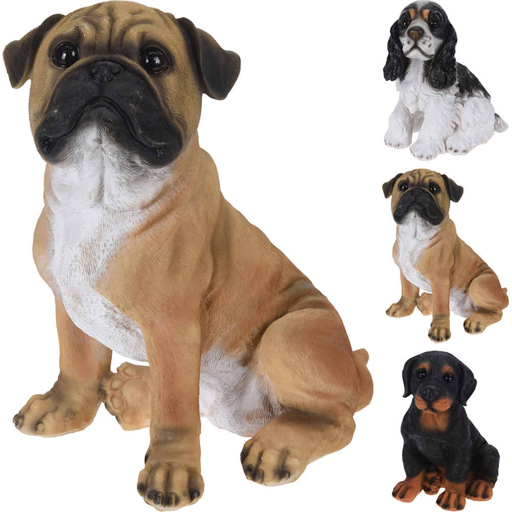 polyresin-dog-figurine-garden-ornament-27-cm-3-assorted-types