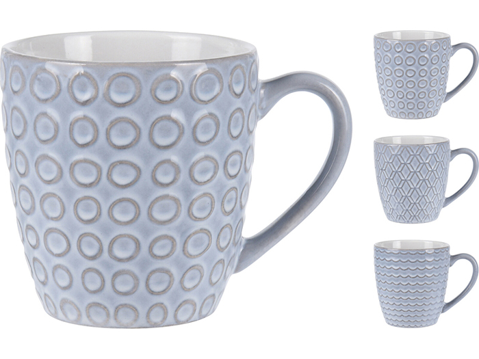 embossed-design-stoneware-mug-180-ml-3-assorted-designs