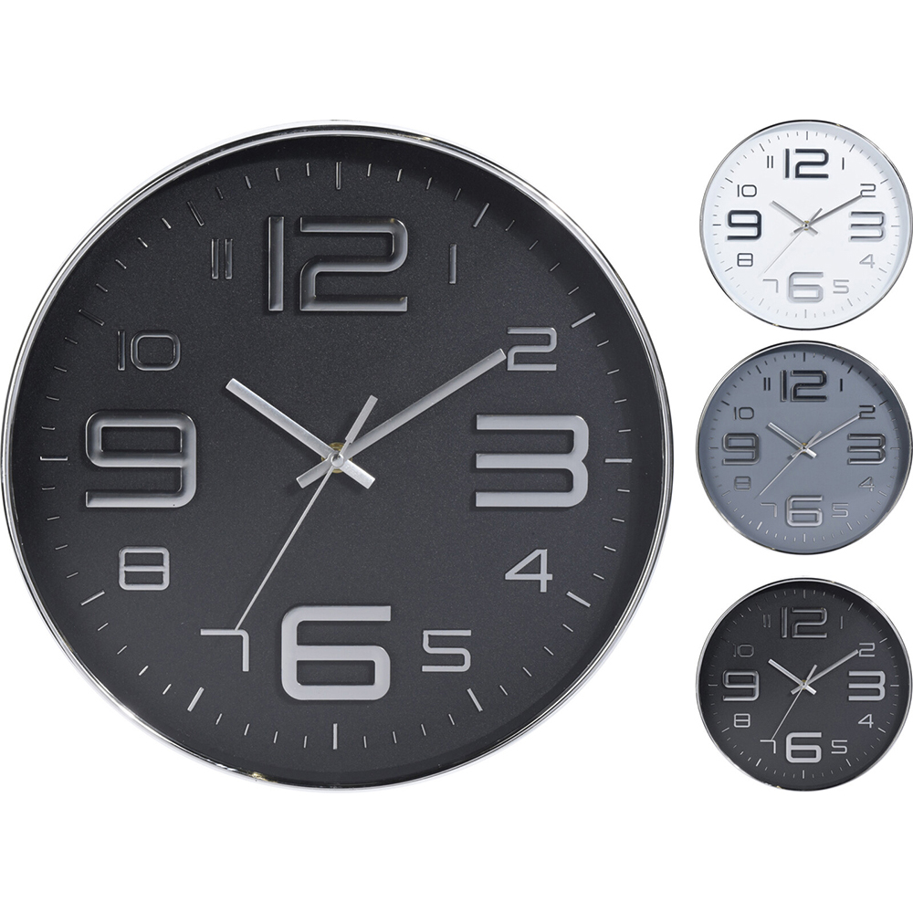 silver-wall-clock-30-5cm-3-assorted-colours
