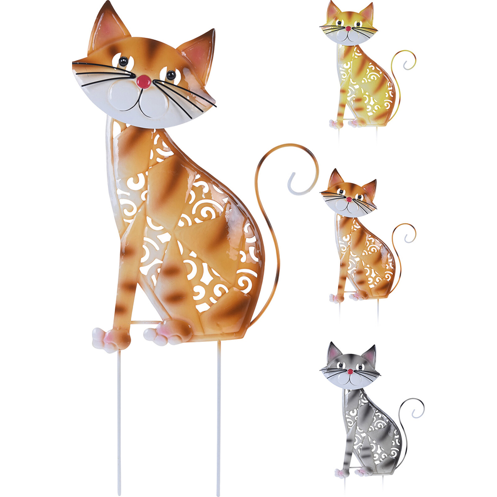 garden-pick-metal-cat-25cm-x-47cm-3-assorted-colours