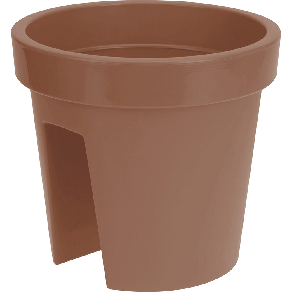 bridge-round-plastic-flower-pot-for-balconies-brown-28-cm