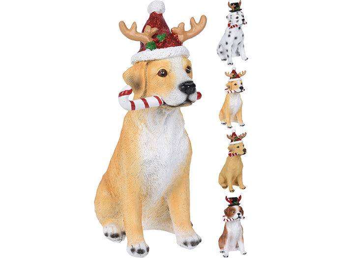 dog-with-christmas-hat-22cm-4-assorted-designs