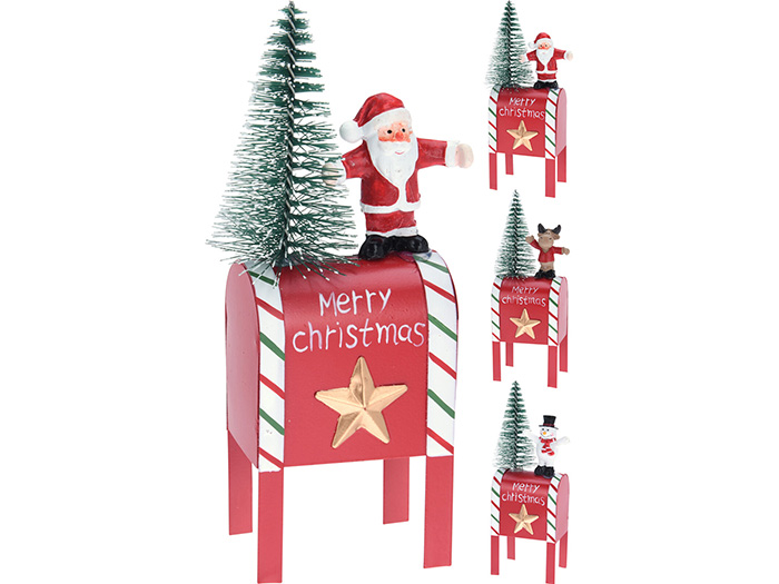 christmas-mail-box-figurine-16cm-3-assorted-designs