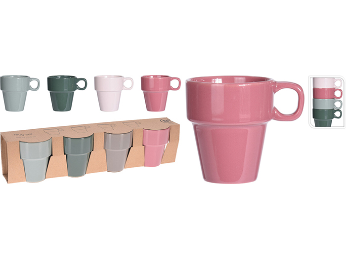 stoneware-small-mugs-set-4-pieces-multicolour-180ml