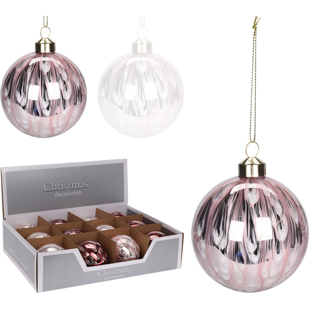 melting-design-glass-christmas-ball-8cm-2-assorted-colours