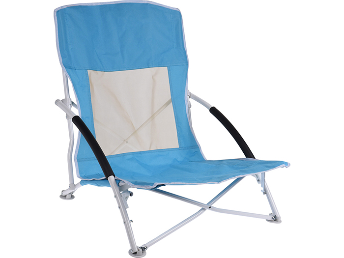 foldable-beach-chair-with-pe-coating-in-blue
