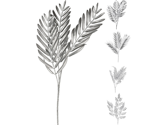 christmas-decorative-leaf-branch-silver-75cm-4-assorted-designs