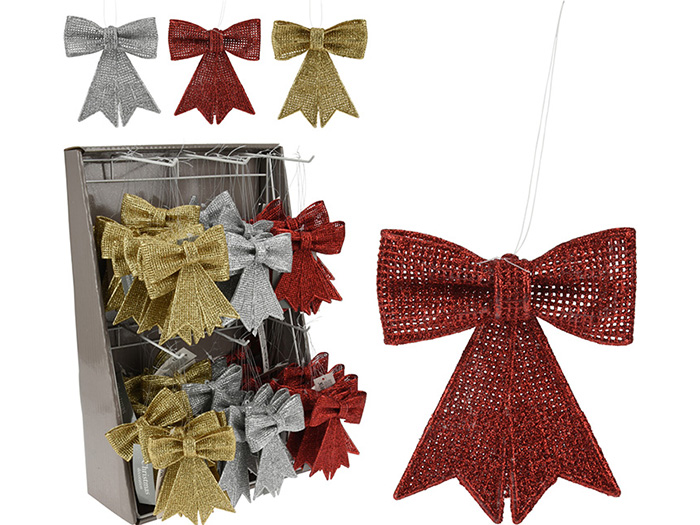 glitter-ribbon-bow-decoration-9cm-3-assorted-colours