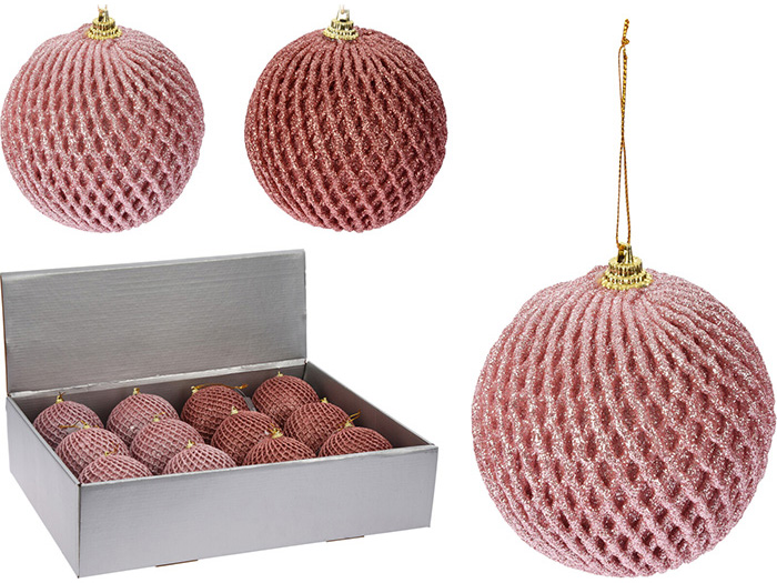 christmas-glitter-net-bauble-10cm-2-assorted-colours
