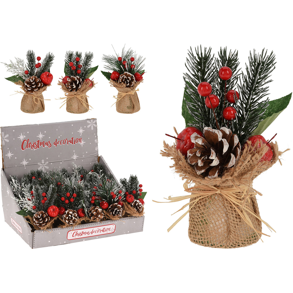 christmas-pine-plant-with-berries-pine-cones-16-5cm-3-assorted-designs