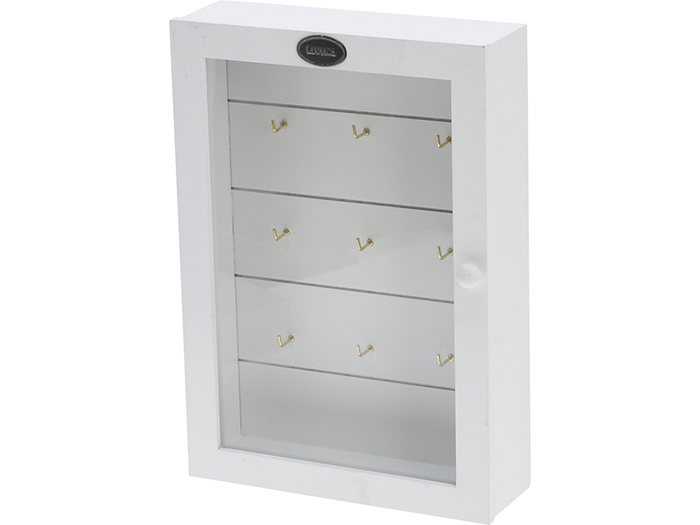 wooden-key-cabinet-with-glass-door-white-19cm-x-27cm