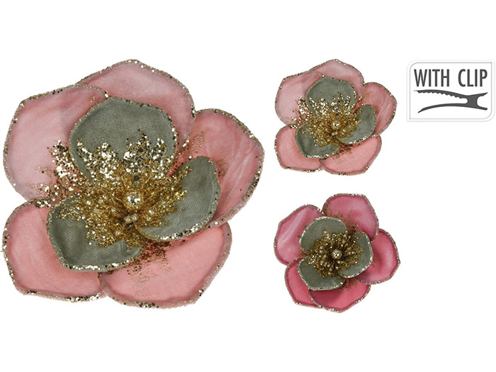 christmas-velvet-flower-on-clip-2-assorted-colours
