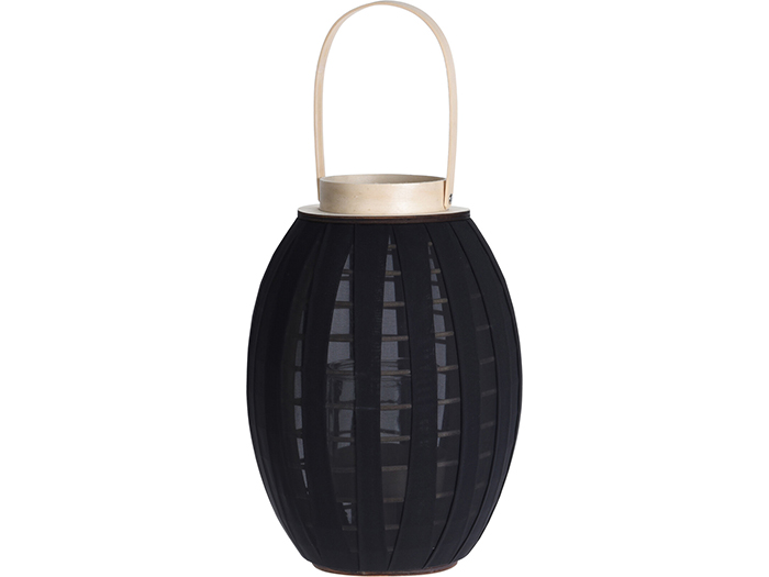 gauze-and-glass-decorative-lantern-black-23cm