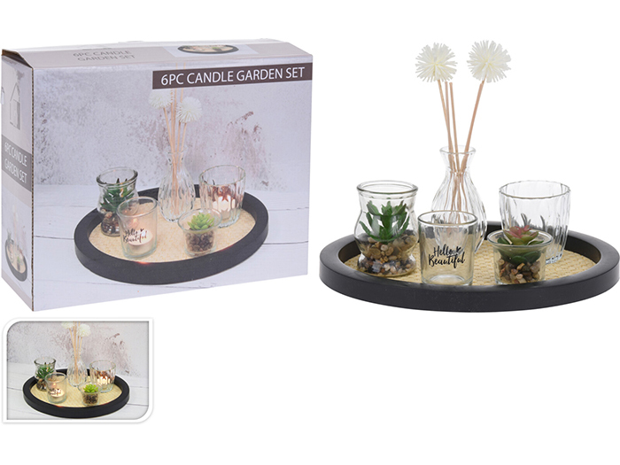 candle-artificial-plant-gift-set-with-tray-set-of-6-pieces