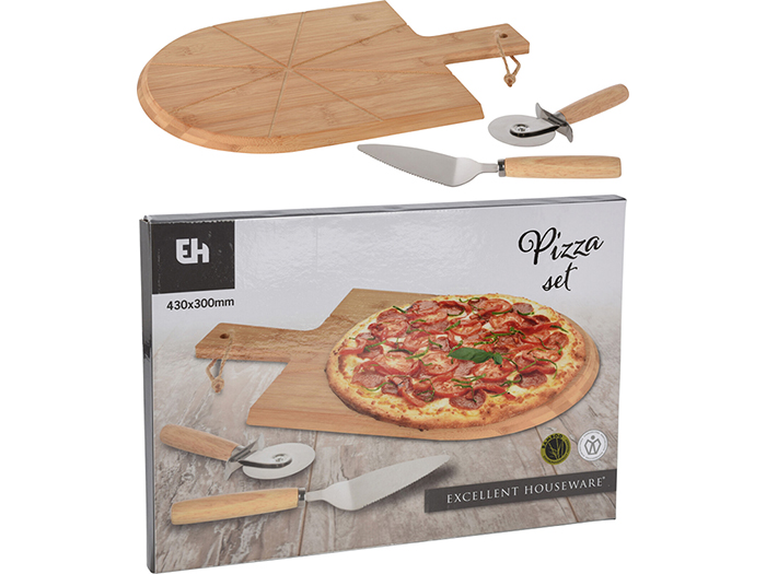 excellent-houseware-bamboo-pizza-serving-board-set-of-3-pieces